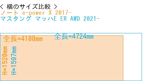 #ノート e-power X 2017- + マスタング マッハE ER AWD 2021-